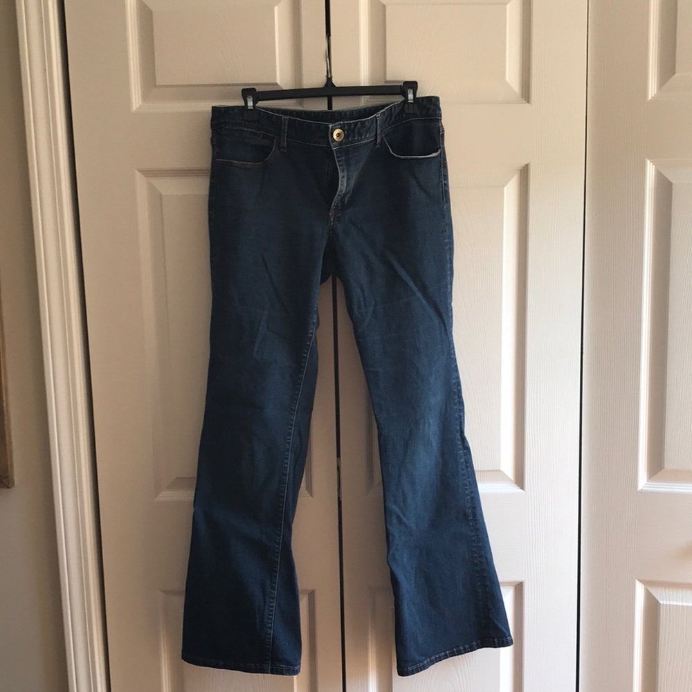 Banana Republic dark wash bootcut jeans, size 31
